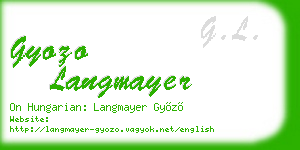 gyozo langmayer business card